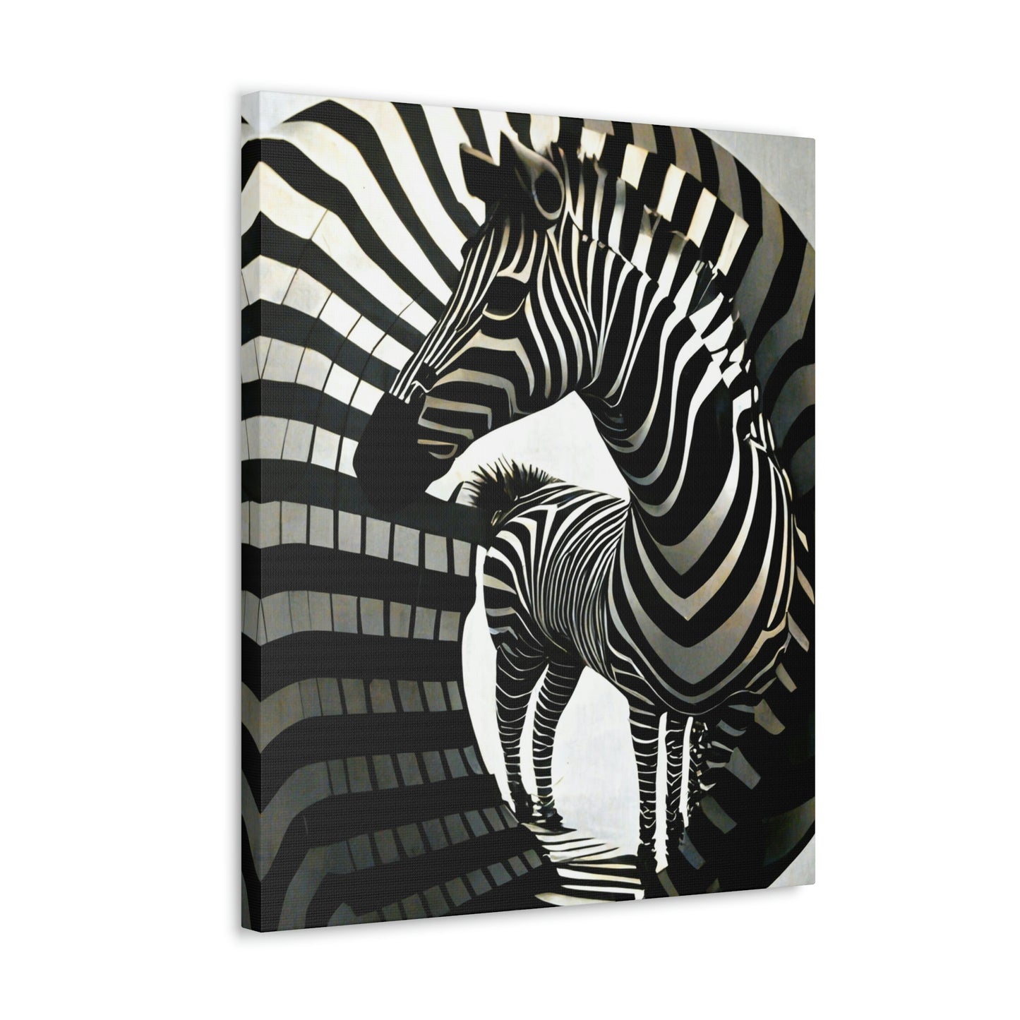 Abstract Zebra Ball Art