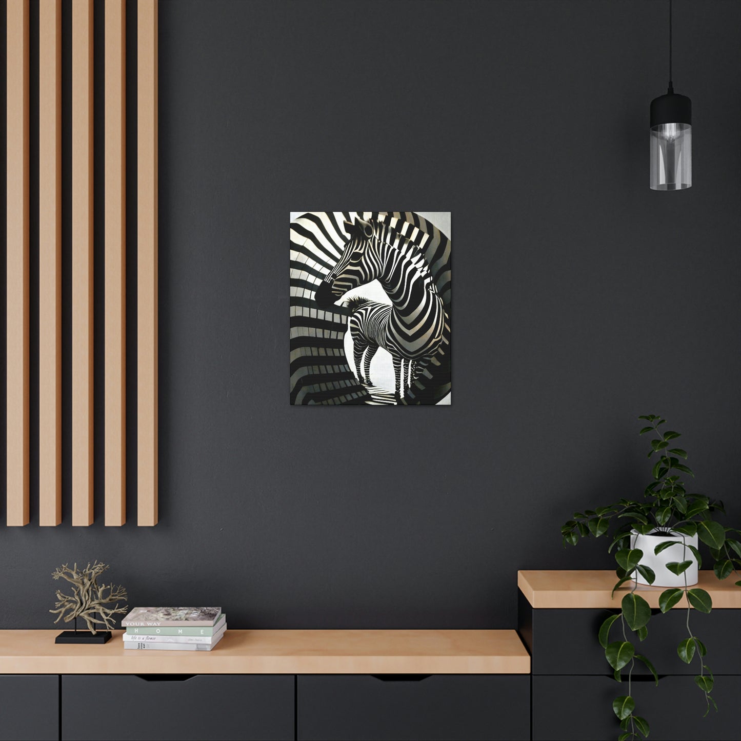 Abstract Zebra Ball Art