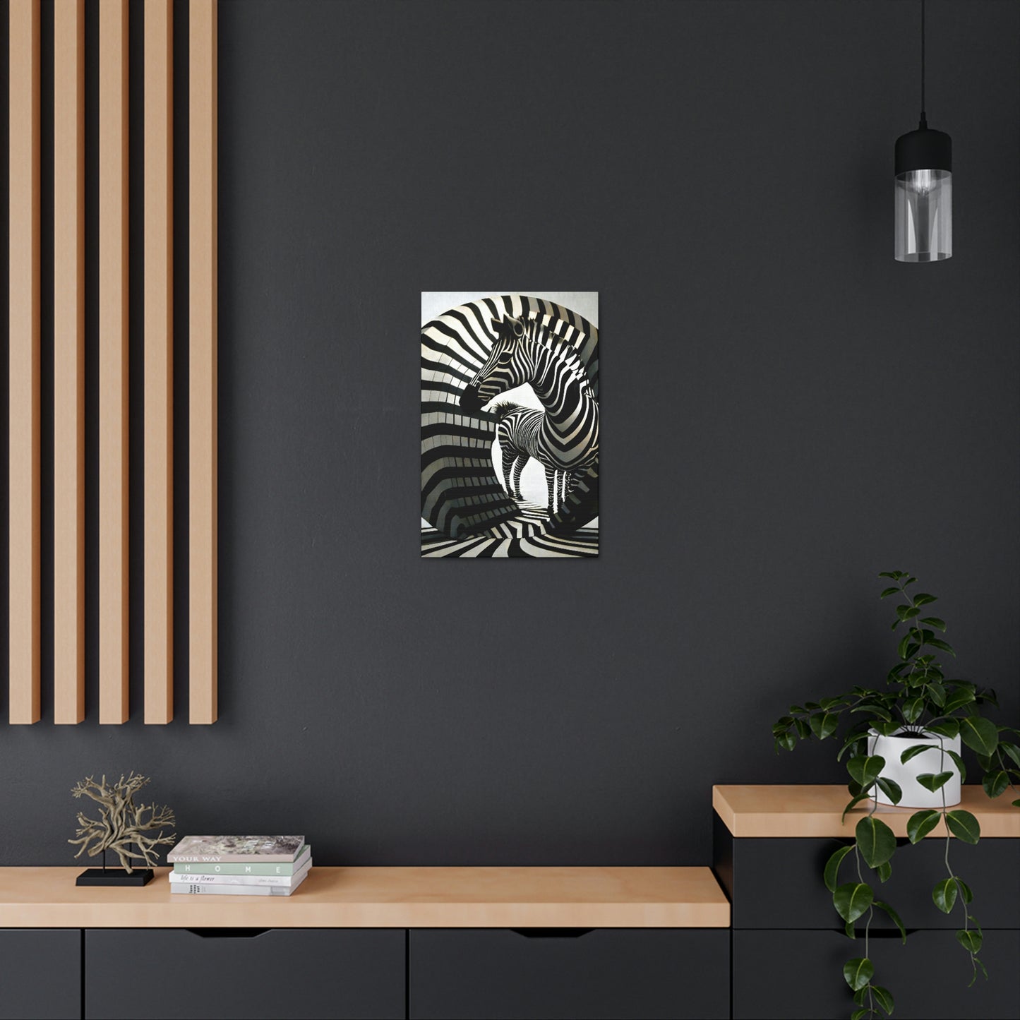 Abstract Zebra Ball Art