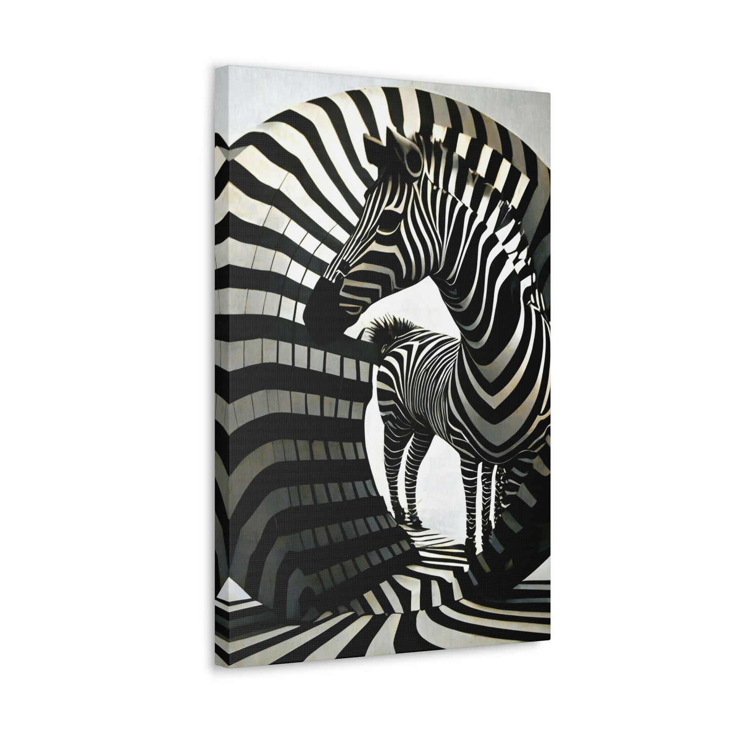 Abstract Zebra Ball Art