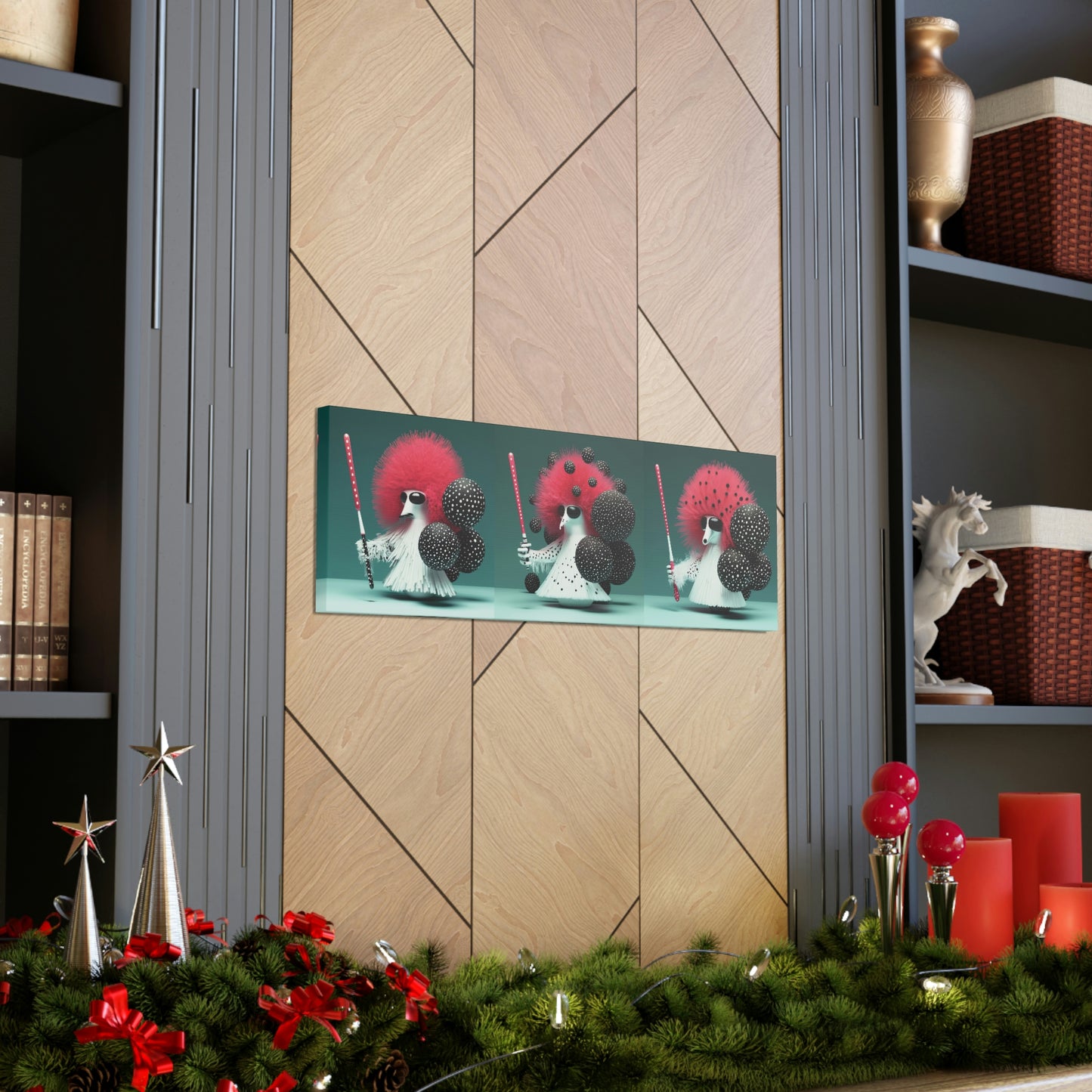 Three Darth Vader Birds: A Playful Star Wars Artwork