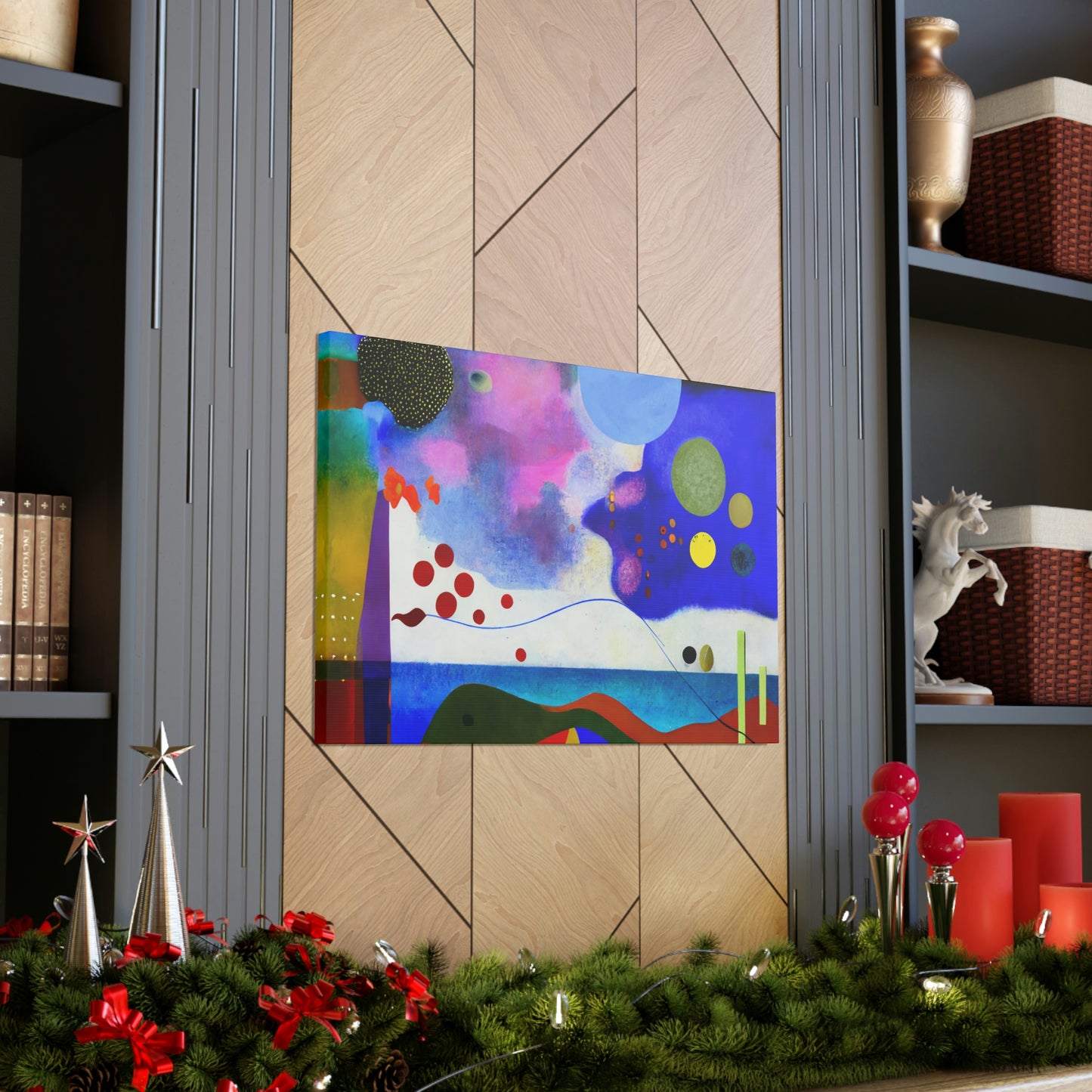 Bold Blues Abstract Art