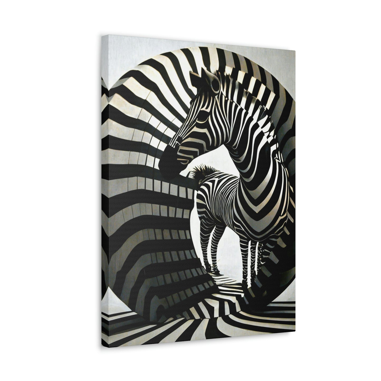 Abstract Zebra Ball Art