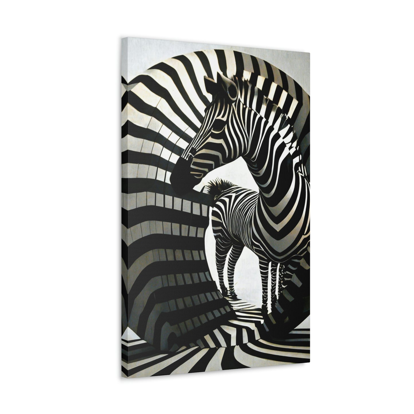 Abstract Zebra Ball Art