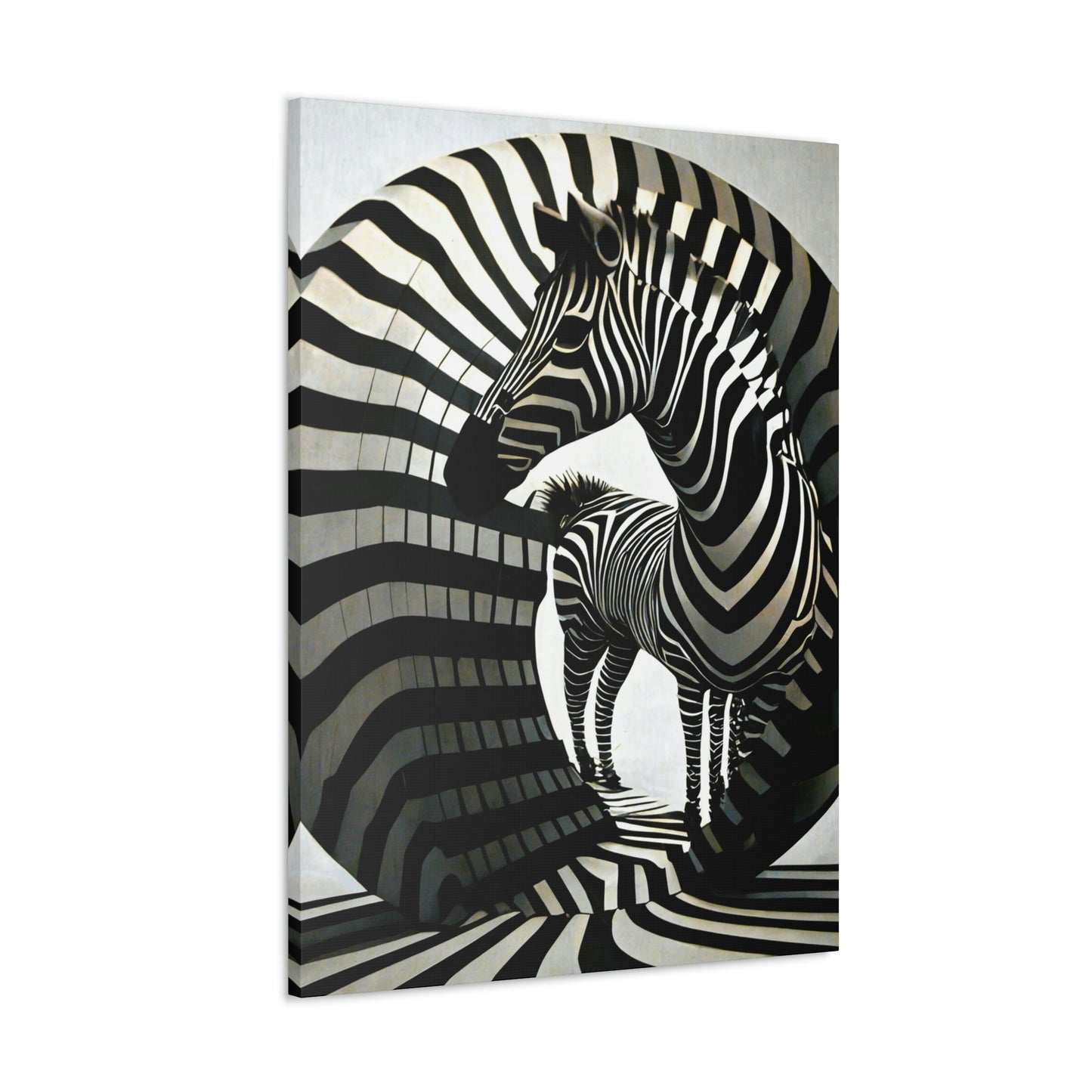Abstract Zebra Ball Art