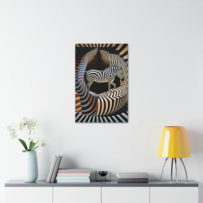 Ultra-Abstract Zebra Art