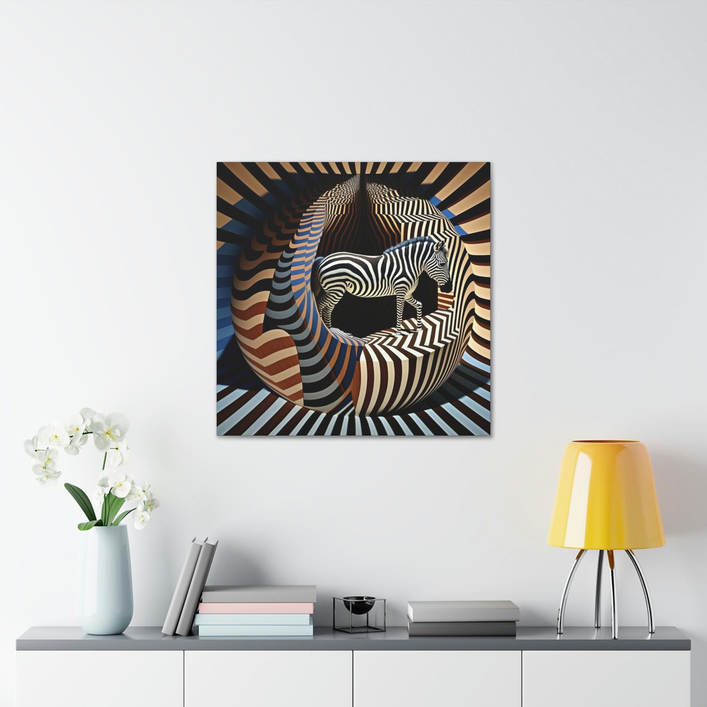 Ultra-Abstract Zebra Art