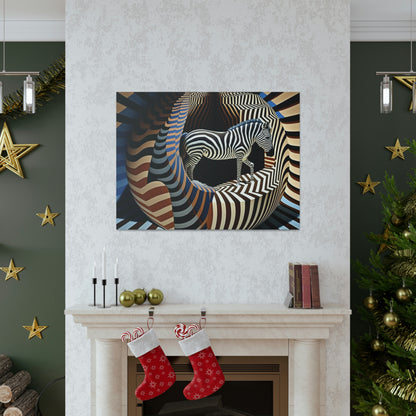 Ultra-Abstract Zebra Art