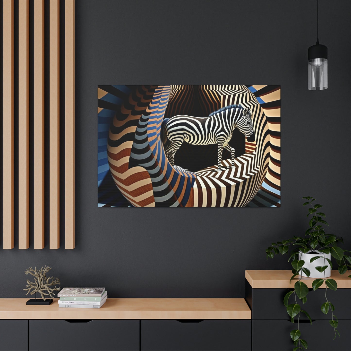 Ultra-Abstract Zebra Art