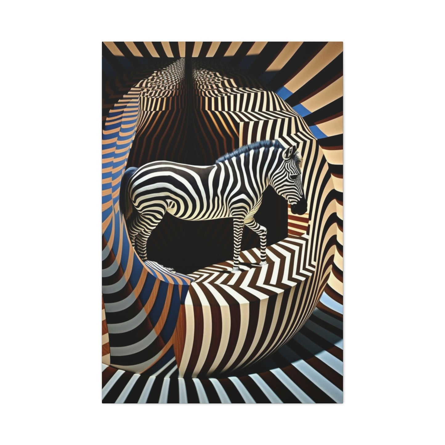 Ultra-Abstract Zebra Art