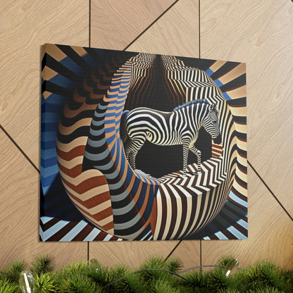 Ultra-Abstract Zebra Art