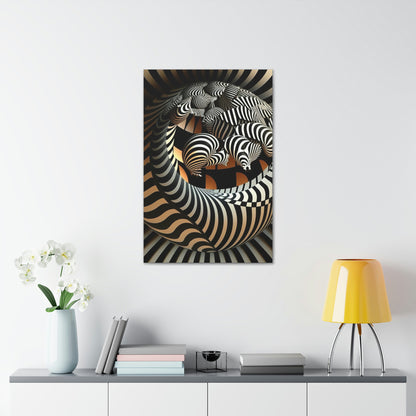 Zebra Sphere Art