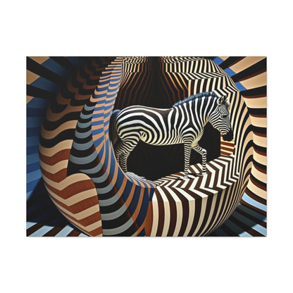 Ultra-Abstract Zebra Art