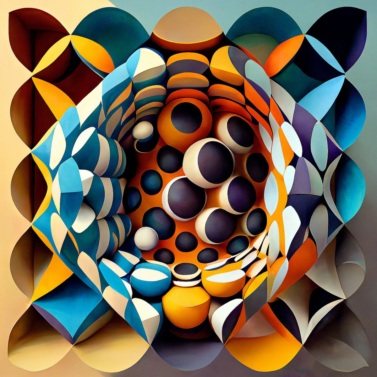 Geometric Composition Abstract