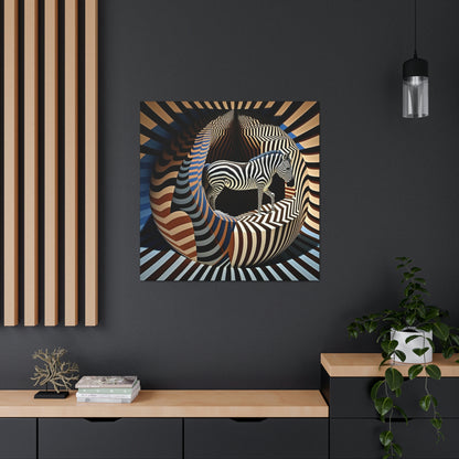 Ultra-Abstract Zebra Art