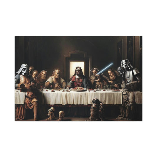 Star Wars Last Supper: A Beautiful and Ultra-Realistic Masterpiece Painting by Leonardo da Vinci