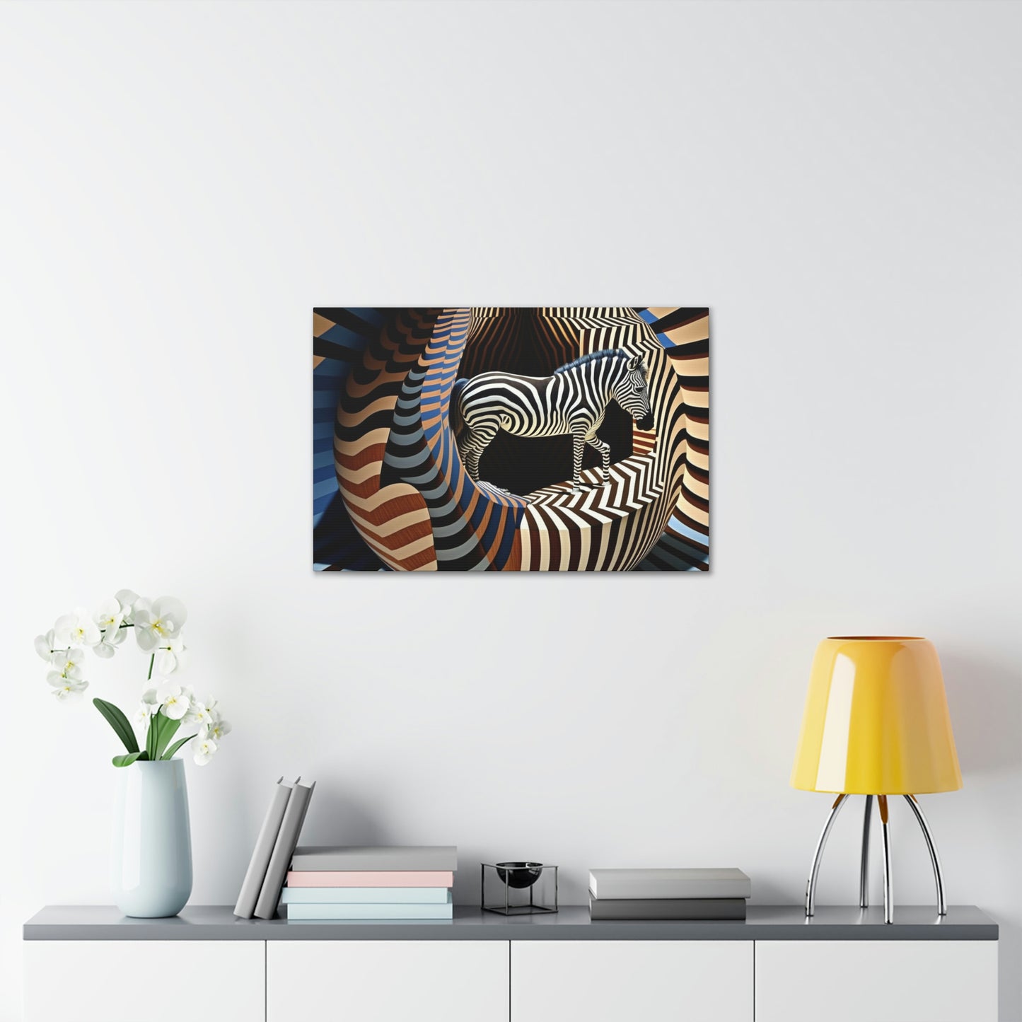 Ultra-Abstract Zebra Art