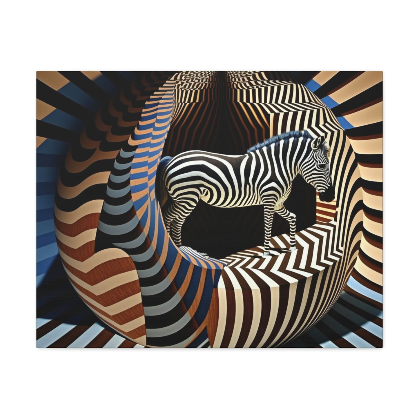 Ultra-Abstract Zebra Art