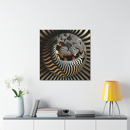 Zebra Sphere Art