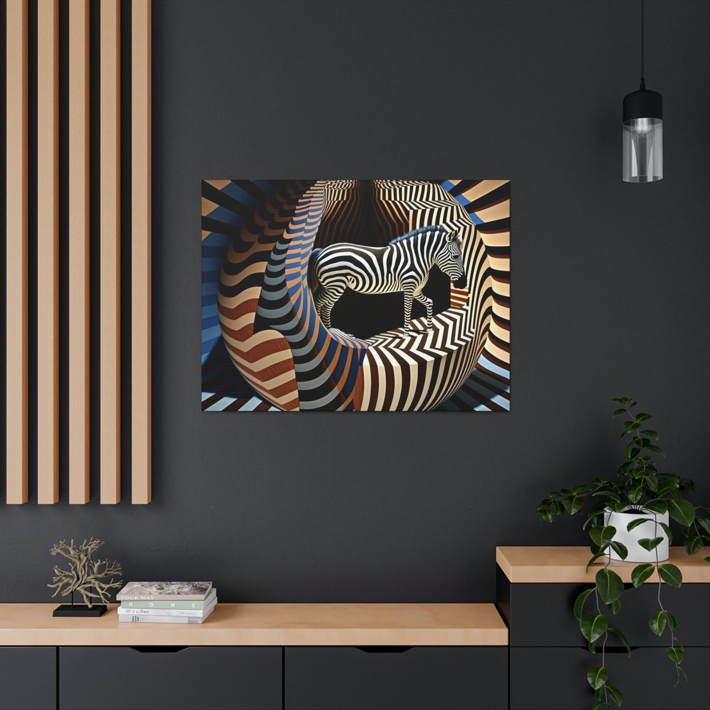 Ultra-Abstract Zebra Art