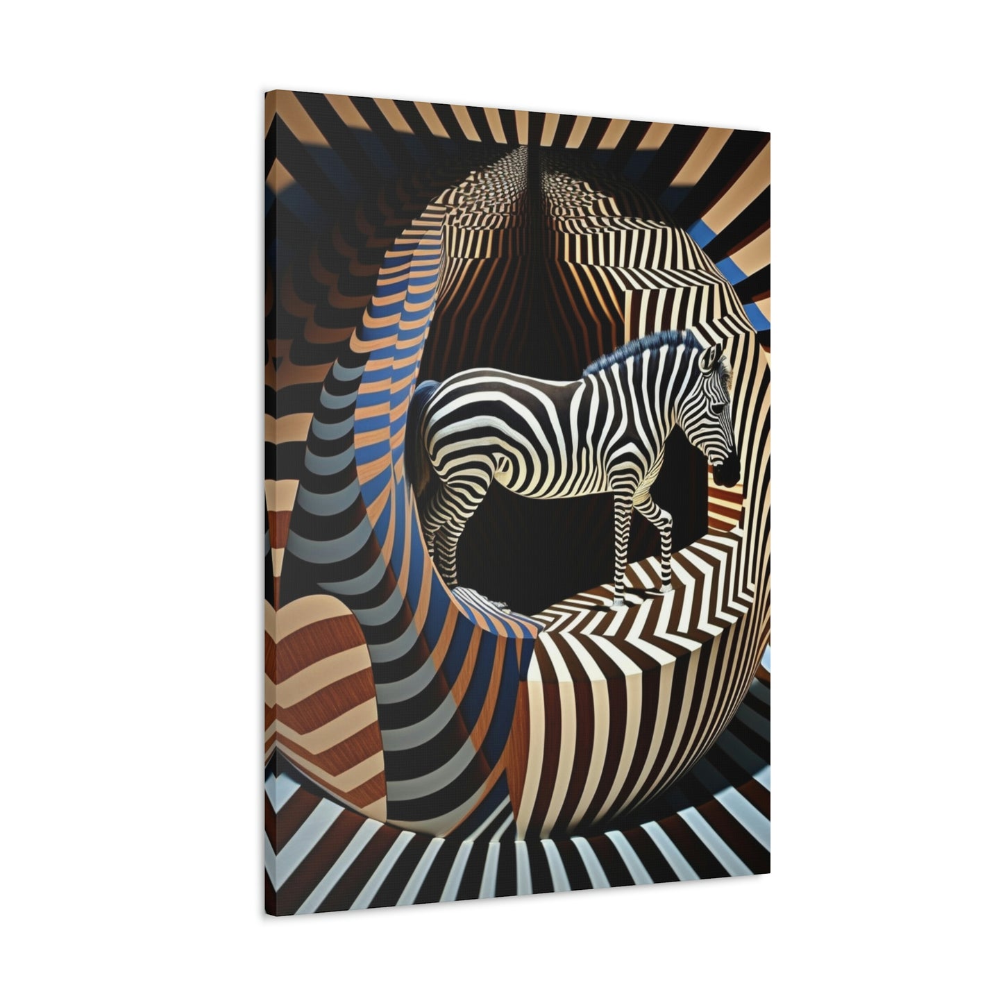 Ultra-Abstract Zebra Art