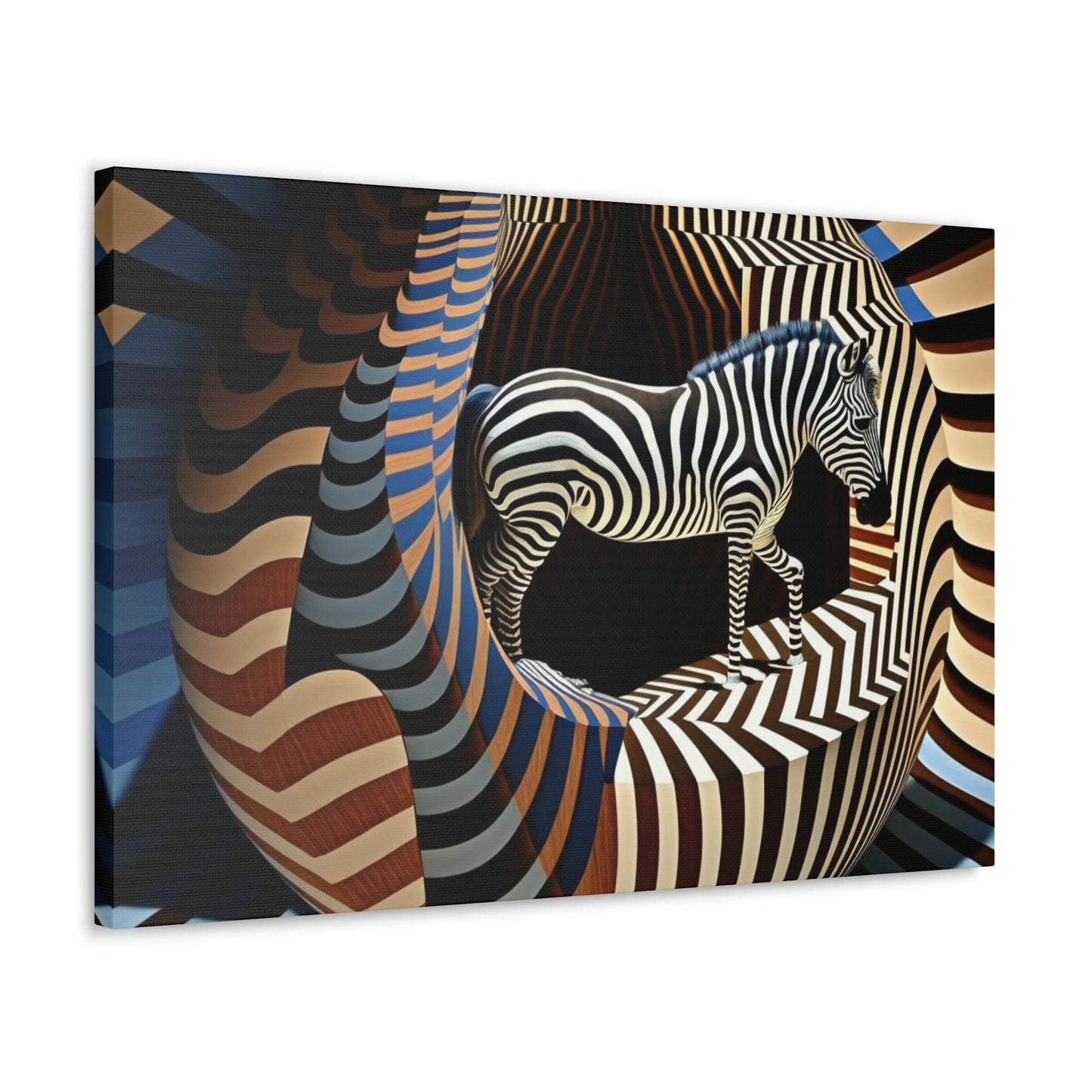 Ultra-Abstract Zebra Art