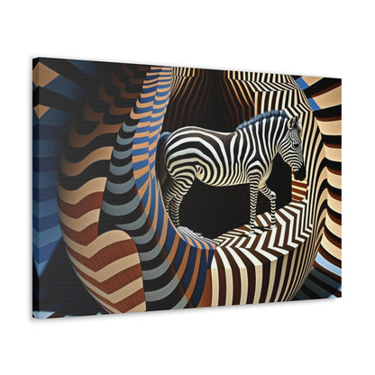 Ultra-Abstract Zebra Art