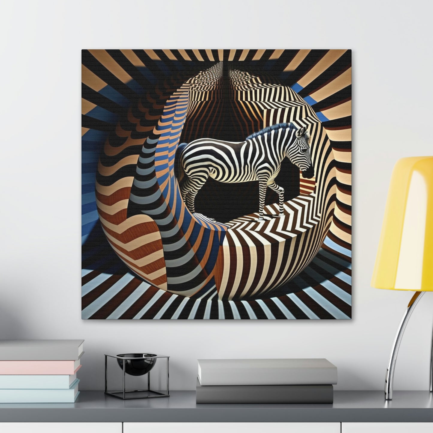 Ultra-Abstract Zebra Art