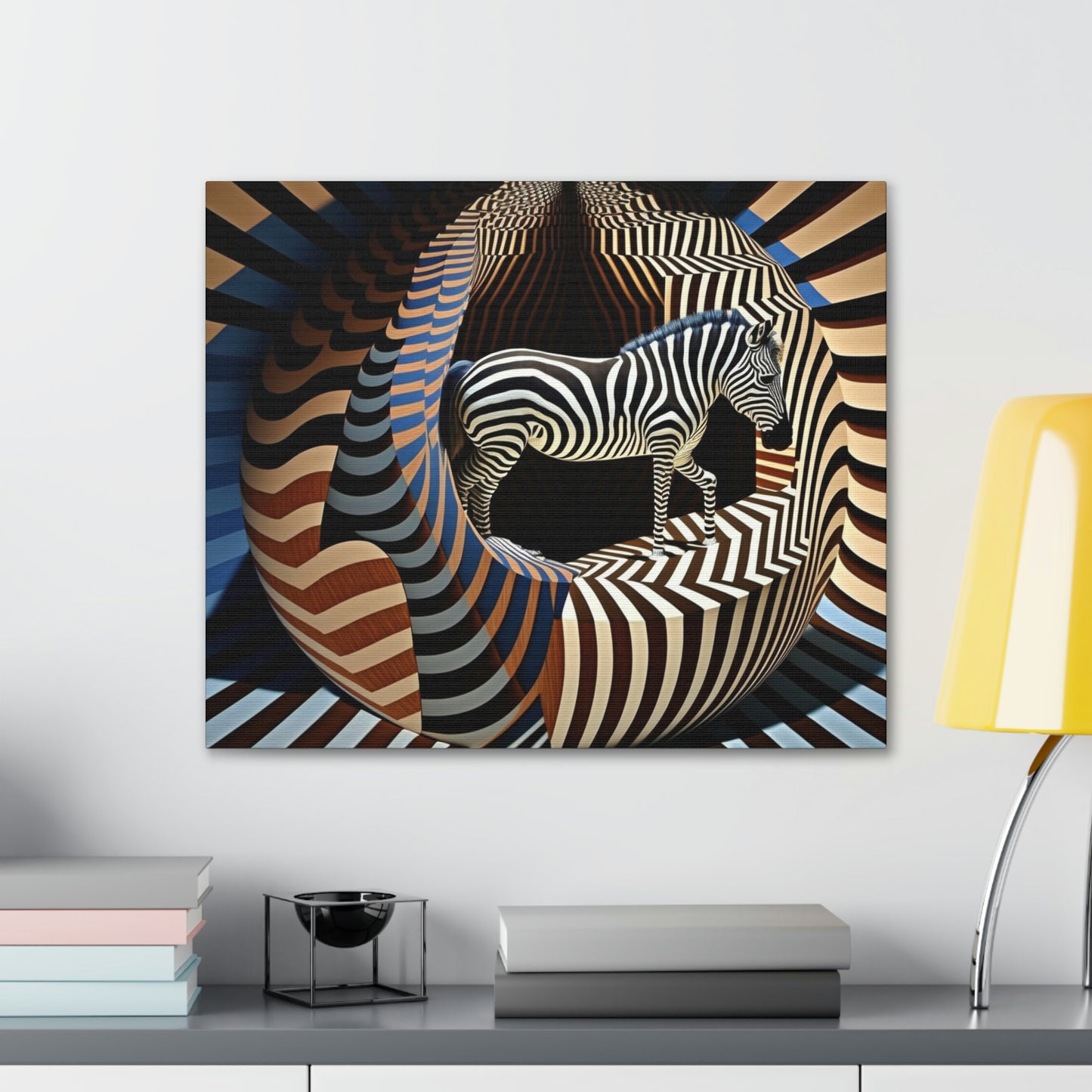 Ultra-Abstract Zebra Art