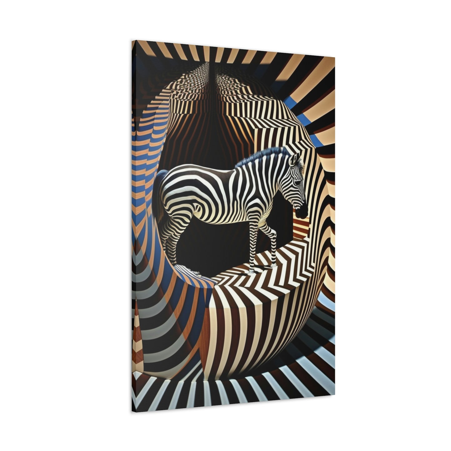 Ultra-Abstract Zebra Art