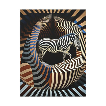 Ultra-Abstract Zebra Art