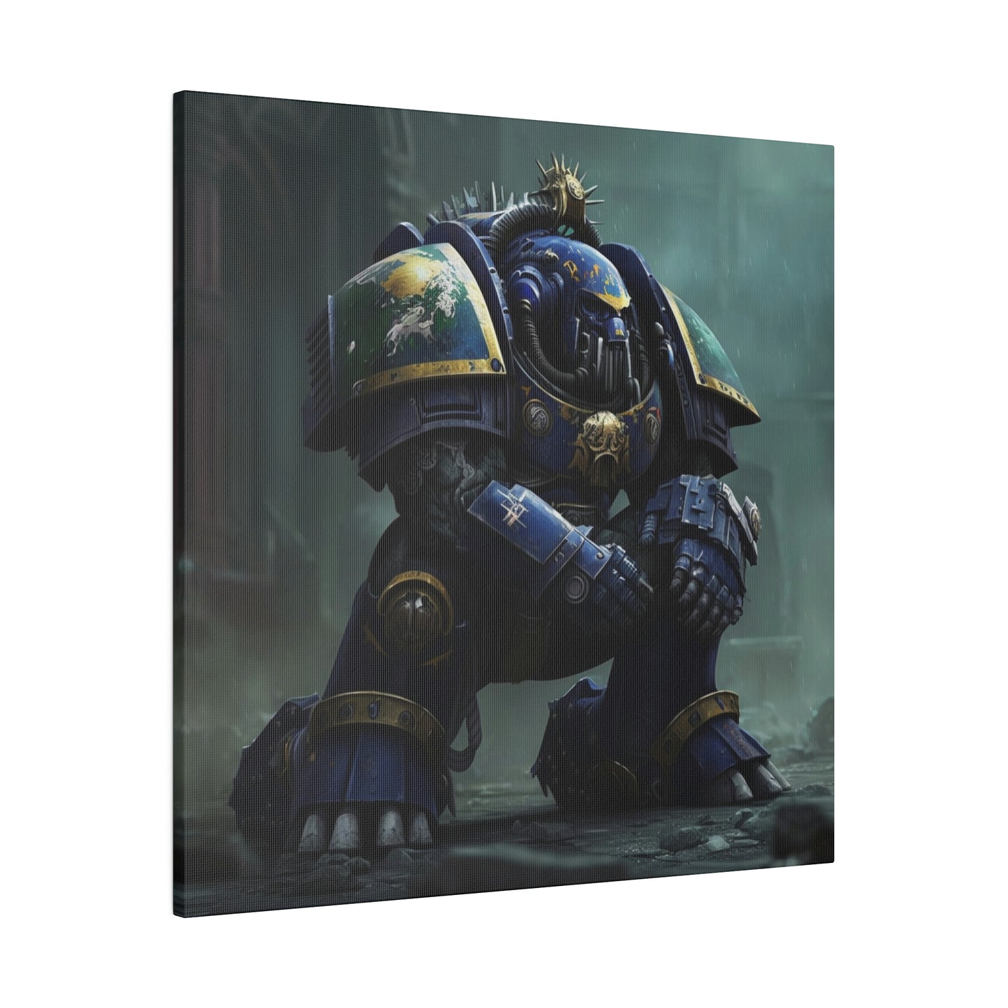 The Glory of Battle: A Striking Warhammer 40k Painting of Space Marines