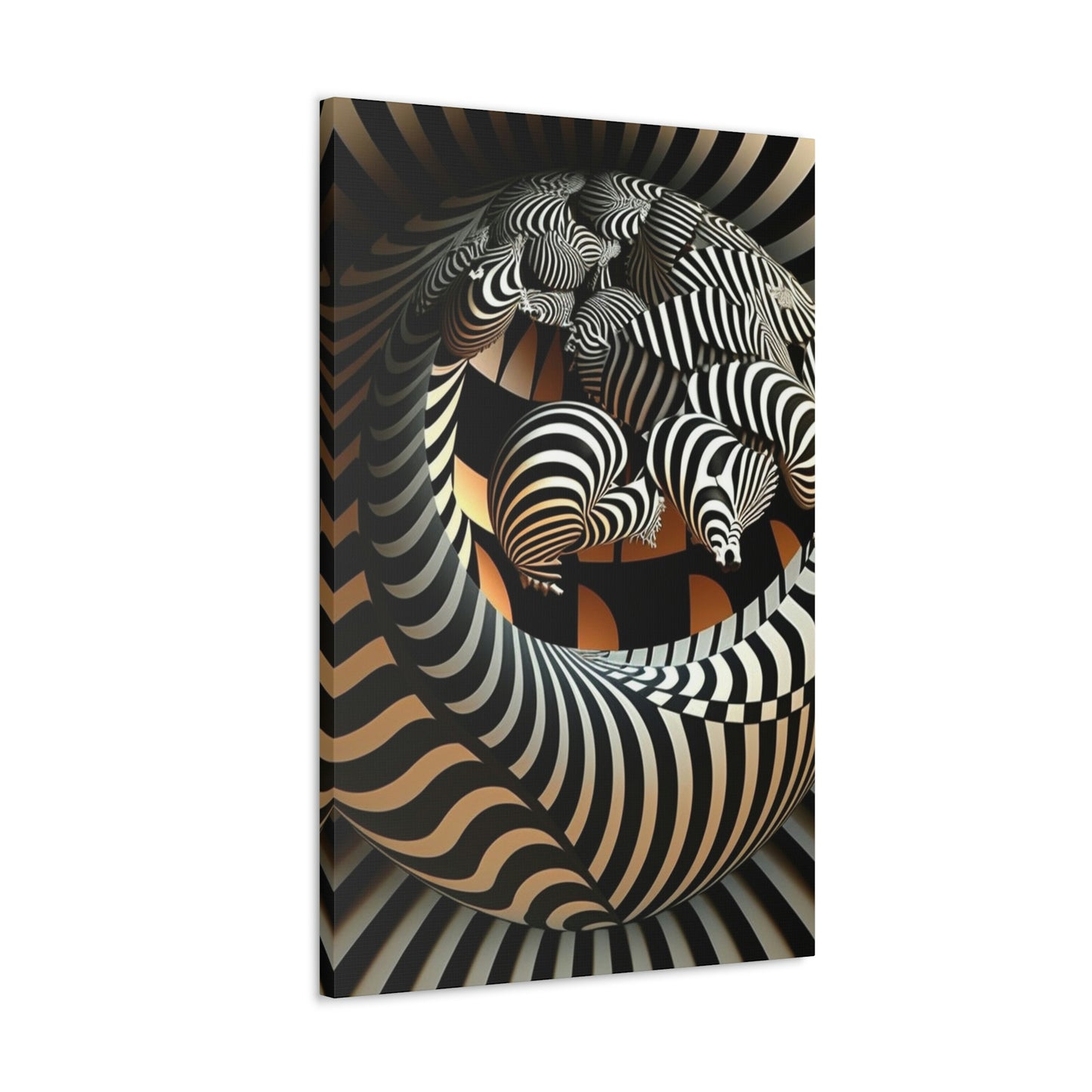 Zebra Sphere Art