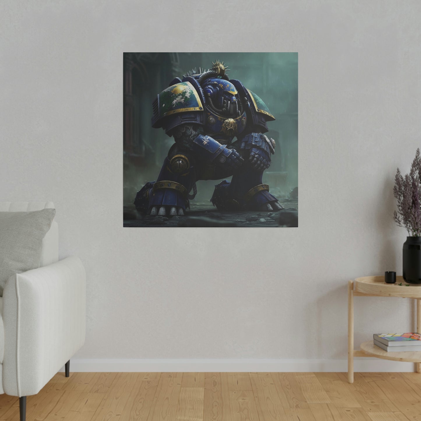 The Glory of Battle: A Striking Warhammer 40k Painting of Space Marines