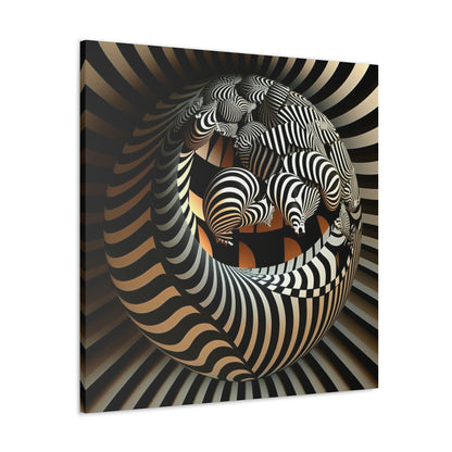 Zebra Sphere Art