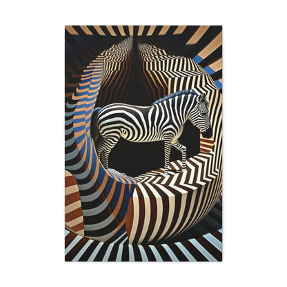 Ultra-Abstract Zebra Art