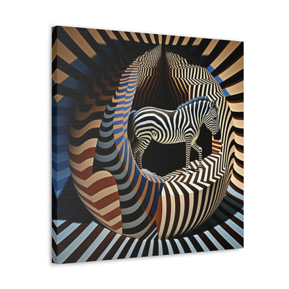 Ultra-Abstract Zebra Art