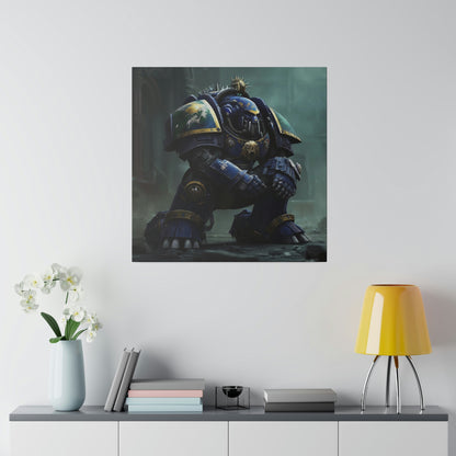 The Glory of Battle: A Striking Warhammer 40k Painting of Space Marines