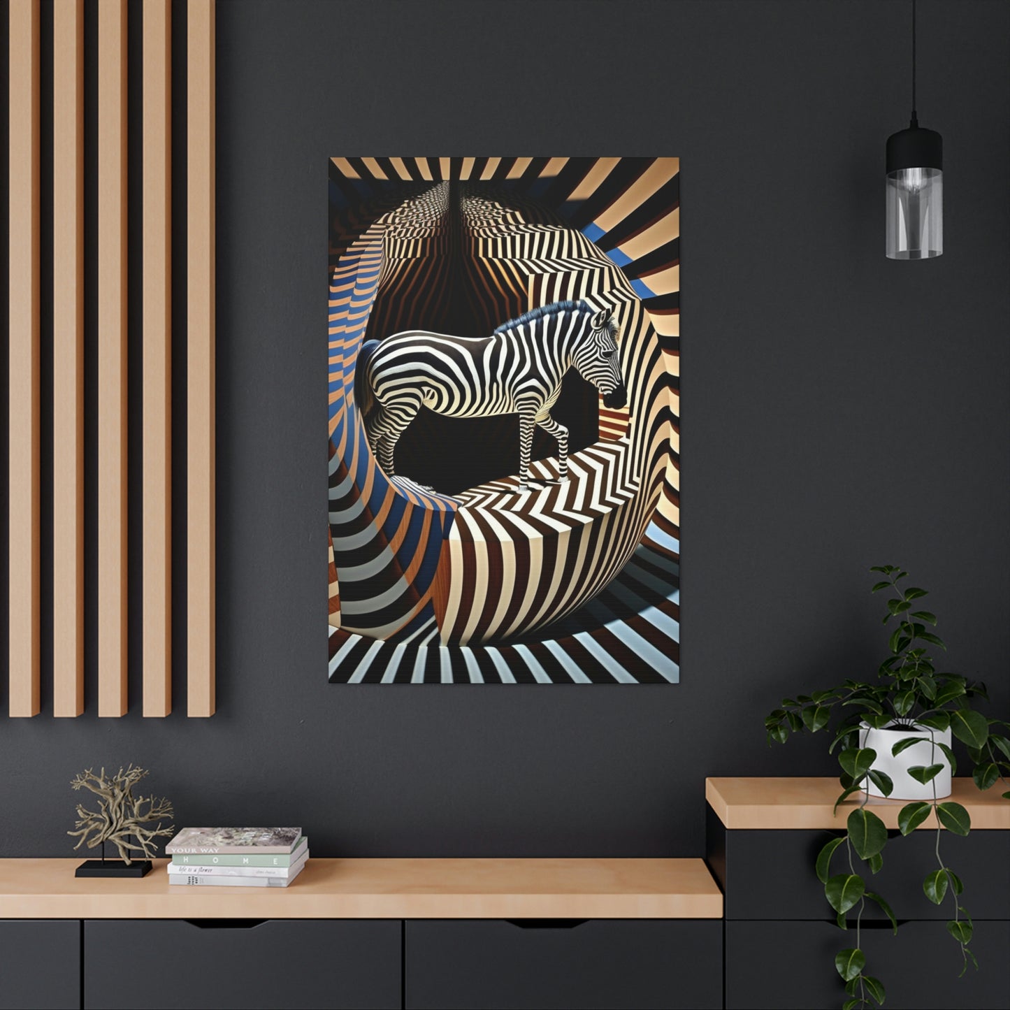 Ultra-Abstract Zebra Art