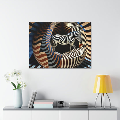 Ultra-Abstract Zebra Art