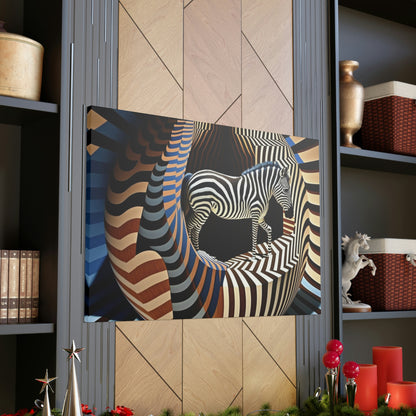 Ultra-Abstract Zebra Art