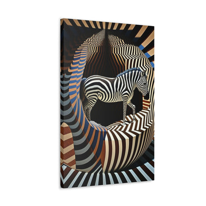 Ultra-Abstract Zebra Art