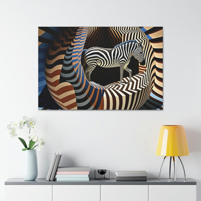 Ultra-Abstract Zebra Art