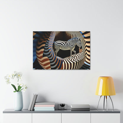 Ultra-Abstract Zebra Art