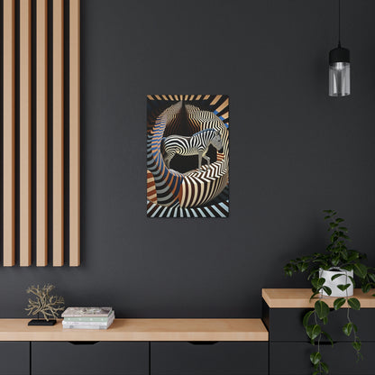 Ultra-Abstract Zebra Art