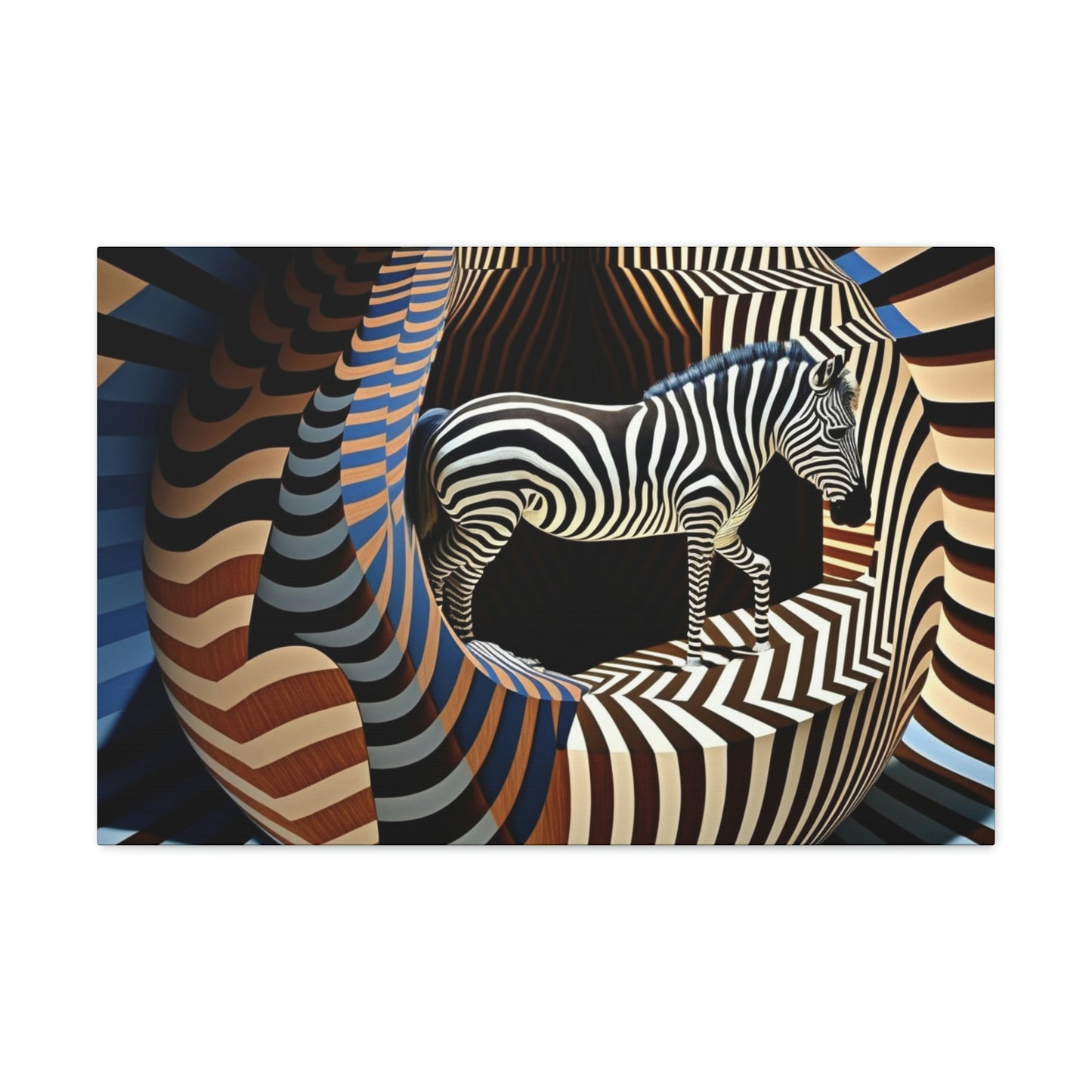 Ultra-Abstract Zebra Art