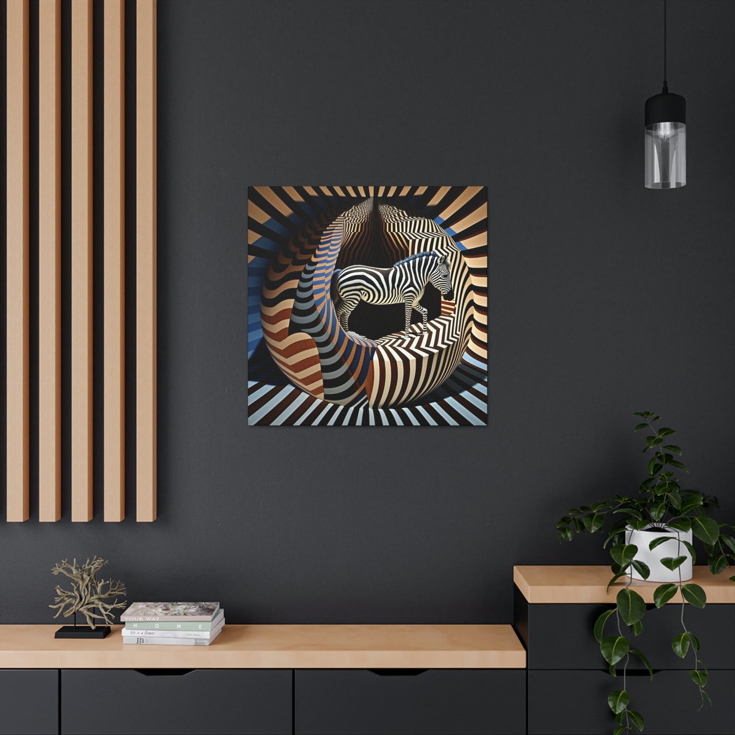 Ultra-Abstract Zebra Art