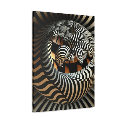 Zebra Sphere Art