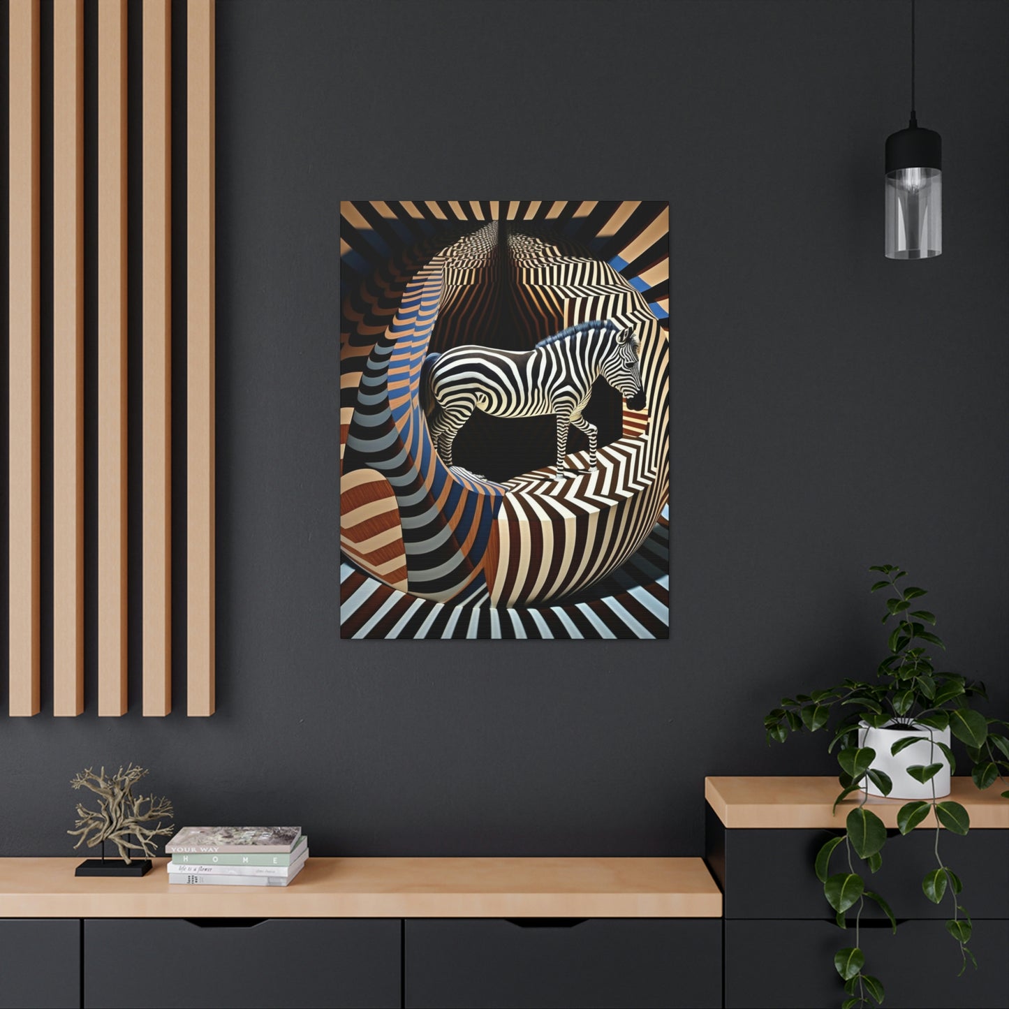 Ultra-Abstract Zebra Art