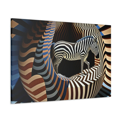 Ultra-Abstract Zebra Art